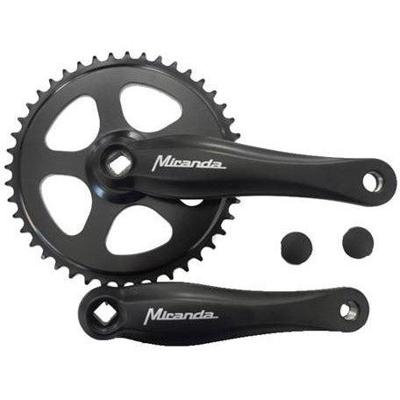 Miranda  beta 1+ crankstel 44t 3/32“, zwart/zwart