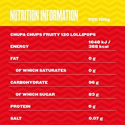Chupa Chups - Lolly's Fruit (Navulzak) - 120 stuks
