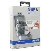 GSR 00708050 Schroefdraadsnijderset 23-delig Metrisch M3 - M12 DIN 352, DIN 1814 HSS-G 1 stuk(s) - thumbnail