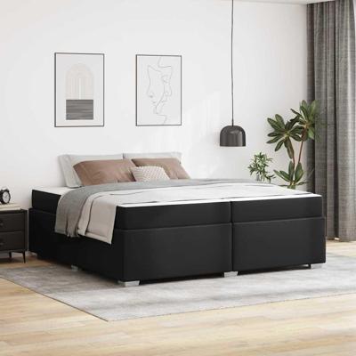 Bedframe Zwart 200 x 200 cm Kunstleer