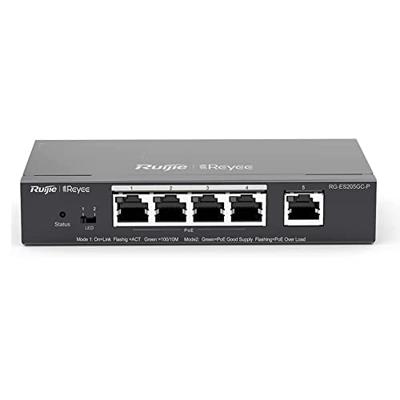 Ruijie RG-ES205GC-P, Cloud Management 5-poorts Gigabit PoE-switch