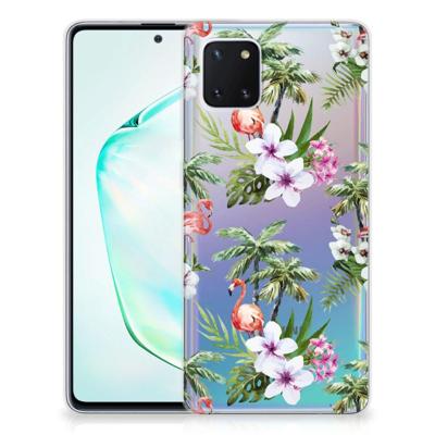 Samsung Galaxy Note 10 Lite | TPU Hoesje | Flamingo Palms Samsung Galaxy Note 10 Lite | TPU Hoesje | Flamingo Palms