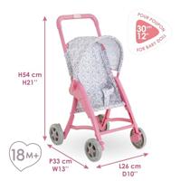 Corolle kinderwagen bloemen voor babypop, 30cm - thumbnail
