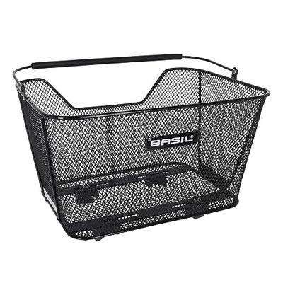 Basil lesto m wsl - fietsmand - achterop - inclusief wsl systeem - zwart