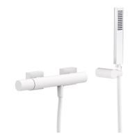 Douchemengkraan Tres Project Opbouw met Handdoucheset Mat Wit Tres - thumbnail