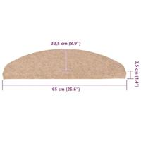 Trapmatten zelfklevend 30 st 65x22,5x3,5 cm beige - thumbnail