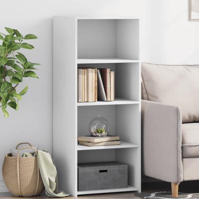 Hoge kast 50x41x124 cm bewerkt hout wit