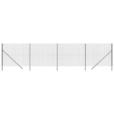 VidaXL Draadgaashek 2,2x10 m gegalvaniseerd staal antracietkleurig