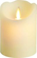 Lumineo led kaars dans vlam 10 cm creme - thumbnail