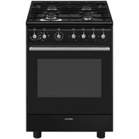 SMEG CX61GMBLNLK Classici Esthetisch Fornuis met Gas Kookplaat - 60 x 60 cm - Zwart - thumbnail