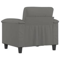 Fauteuil 60 cm microvezelstof donkergrijs - thumbnail