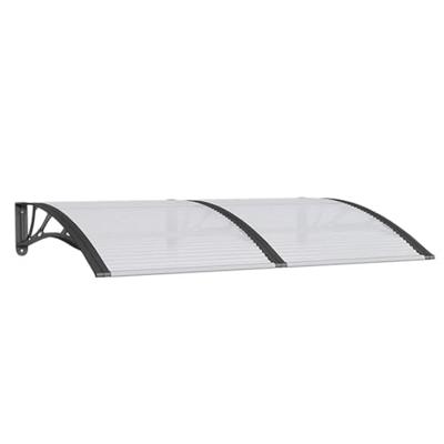 VidaXL Deurluifel 150x100 cm polycarbonaat zwart