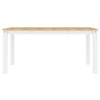 Eettafel Panama 160x80x75 cm massief grenenhout wit - thumbnail