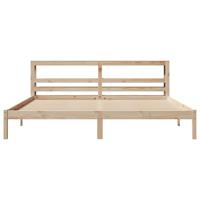 Bedframe zonder matras massief grenenhout 200x200 cm - thumbnail