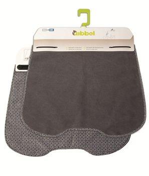 Qibbel stylingset windscherm canvas - elements faded blue