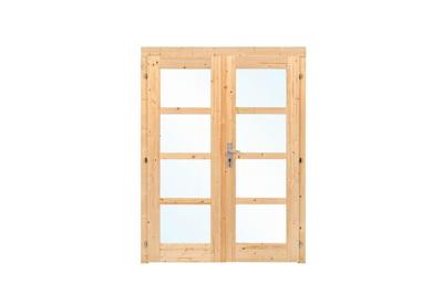 Dubbele deur D1 159x190 cm 28-45 mm- - Hout- Tuindeco