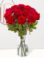 Een dozijn premium rode rozen - Red Naomi - thumbnail