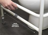 Toiletframe in hoogte en breedte verstelbaar - thumbnail