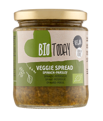 BioToday Veggie Spread SpinaziePeterselie 235 g bij Jumbo BioToday Veggie Spread SpinaziePeterselie 235 g bij Jumbo