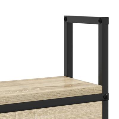 Bergend Hoofdeinde met Oplaadstation Sonoma eiken 120 cm