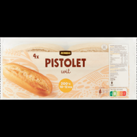 Jumbo Pistolet Wit 4 Stuks - thumbnail