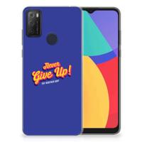 Alcatel 1S (2021) | Siliconen hoesje | met naam Never Give Up - thumbnail
