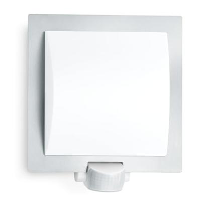 Steinel AUSSENLEUCHTE L 20 S EDELSTAHL 566814 Buitenlamp met bewegingsmelder (wand) LED E27 60 W Zilver
