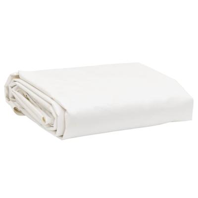 VidaXL Dekzeil 650 g/m² 5x5 m wit