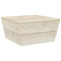 Tuintafels 2 st 60x60x30 cm geïmpregneerd vurenhout - thumbnail