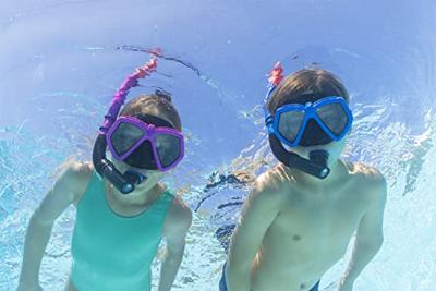 Bestway Masker en Buis Set Volwassene Ontlastklep Diversen Kleuren +14 Jaar Strand en Zwembad 24068