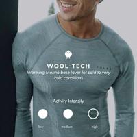 Falke LS Wool-Tech Shirt Heren Black S - thumbnail