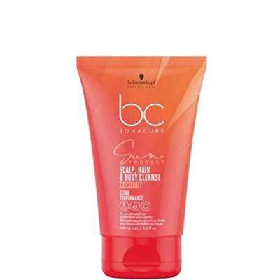 Schwarzkopf BonaCure Clean Performance Sun Protect Scalp, Hair & Body Cleanse 100ml