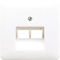 Jung CD569-2UAWW Netwerkdoos Afdekking 2-voudig Alpine-wit 1 stuk(s) - thumbnail