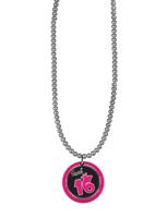 Ketting Zilver Sweet 16 Button - thumbnail