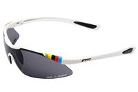 Massi World Champion Bril Gepolariseerde zwarte lens - Zilver - thumbnail