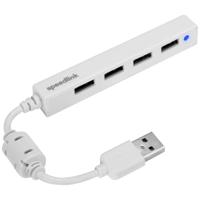SpeedLink Snappy Slim SL-140000-WE USB-hub 4 poorten USB-A USB 2.0 480 MBit/s Wit - thumbnail