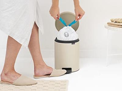Brabantia pedaalemmer NewIcon 5 liter Soft beige - thumbnail