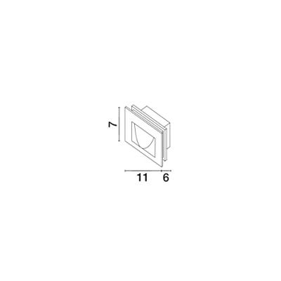 Lyora InbouwlampKrypton wit 11cm - 726402
