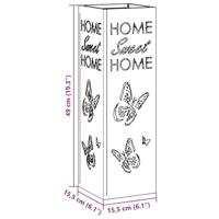 Parasolstandaard Mosterdgeel 15,5x15,5x49 cm Staal - thumbnail