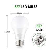 Edison Vintage E27 | LED filament lichtbron Filament | A60 Helder | 9W 806lm 2700K Dimbaar | warm wit licht | geschikt voor E27 fitting - thumbnail