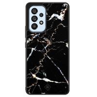 Samsung Galaxy A33 hoesje - Marmer zwart - thumbnail