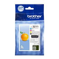 Brother Inktcartridge LC3211 Origineel Combipack Zwart, Cyaan, Magenta, Geel LC3211VAL - thumbnail