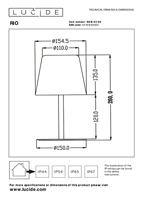 Lucide RIO - Oplaadbare Tafellamp Binnen/Buiten - Accu/Batterij - Ø 15,5 cm - LED Dimb. - 1x1,8W 3000K - IP44 - RGB - Multicolor - thumbnail