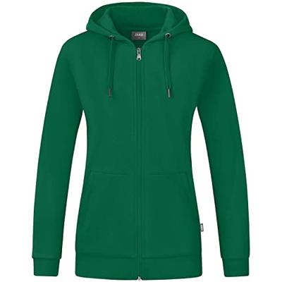 JAKO C6820D Jas Met Kap Organic Dames - Groen - 44
