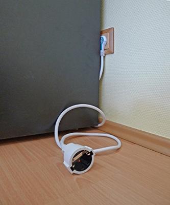 Kopp 143602080 Stroom Verlengkabel Wit 3.00 m H05VV-F 3G 1,5 mm²