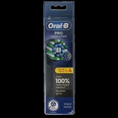Oral B Opzetborstel action black 4 Stuks