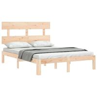 Bedframe zonder matras massief grenenhout 140x190 cm - thumbnail