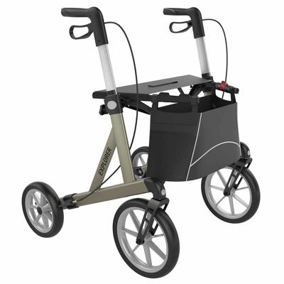 Rollator Explorer Outdoor (9,2 kg) | Rehasense | Buiten rollator | Grote wielen met zachte banden | Large | Maximaal 200 kg | ERCHL600
