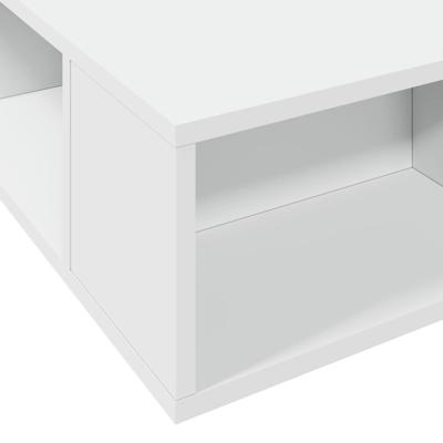 Bedframe bewerkt hout wit 90x190 cm - thumbnail