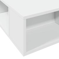 Bedframe massief hout wit 200x200 cm - thumbnail
